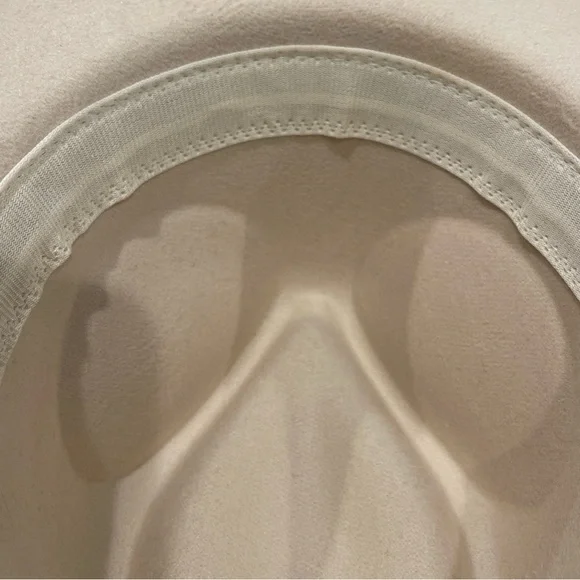 Ivory Western Hat with Silver Concho Band,Polyester Cotton blend, adjustable - Picture 12 of 14